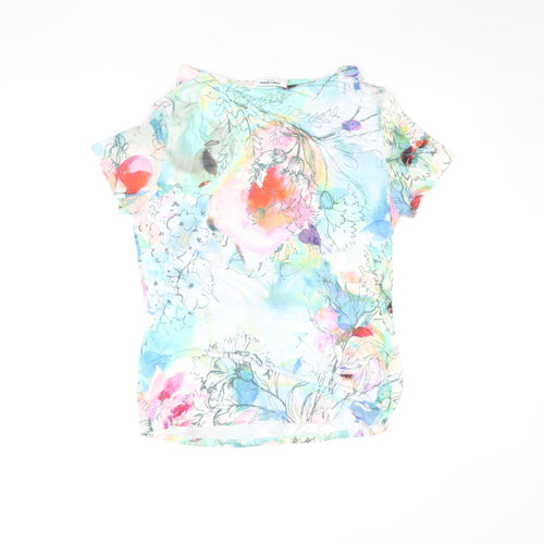 Gerry Weber Womens Multicoloured Floral Cotton T-Shirt Size 12