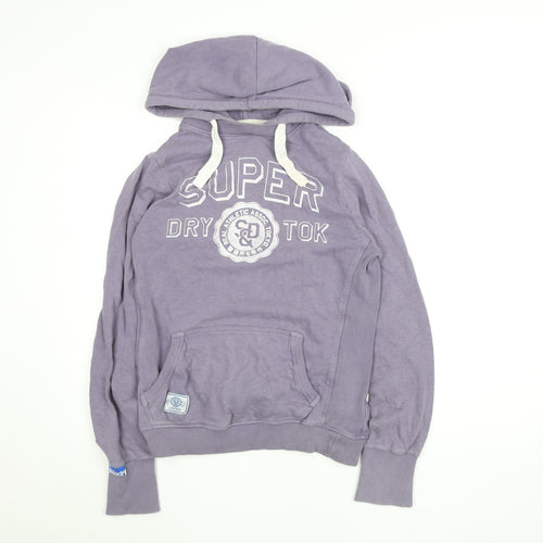 Superdry Women's Purple Hoodie M 100% Cotton Pullover