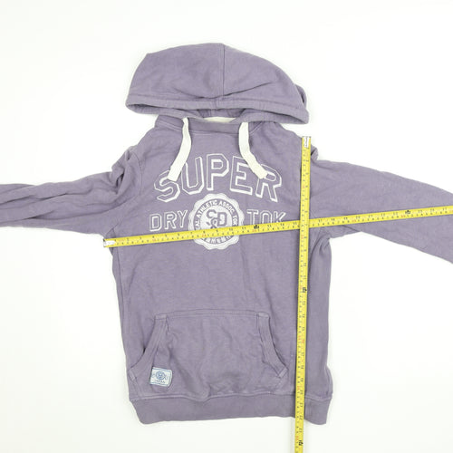 Superdry Women's Purple Hoodie M 100% Cotton Pullover