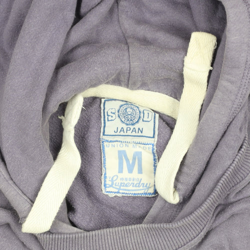 Superdry Women's Purple Hoodie M 100% Cotton Pullover