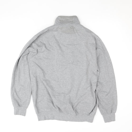 Groviano Womens Grey Full Zip Sweatshirt M College Style