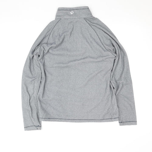 Regatta Great Outdoors Grey 1/2 Zip Long Sleeve Women's Pullover UK 10