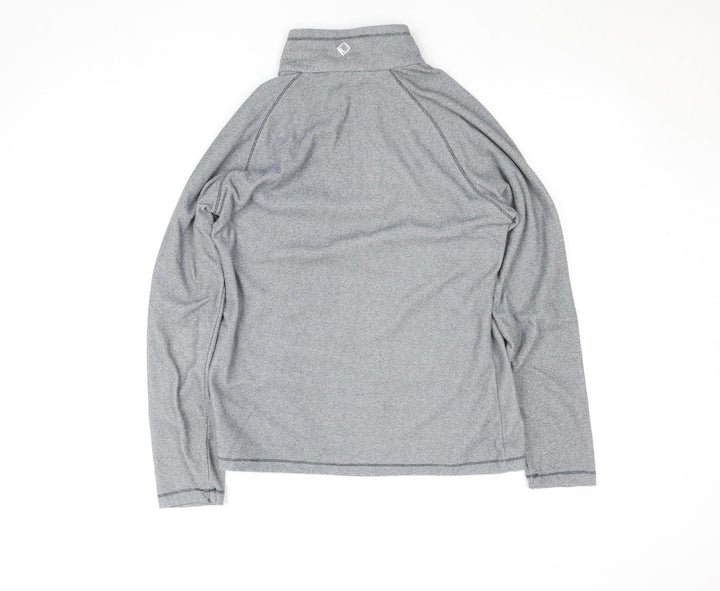 Regatta Great Outdoors Grey 1/2 Zip Long Sleeve Women's Pullover UK 10