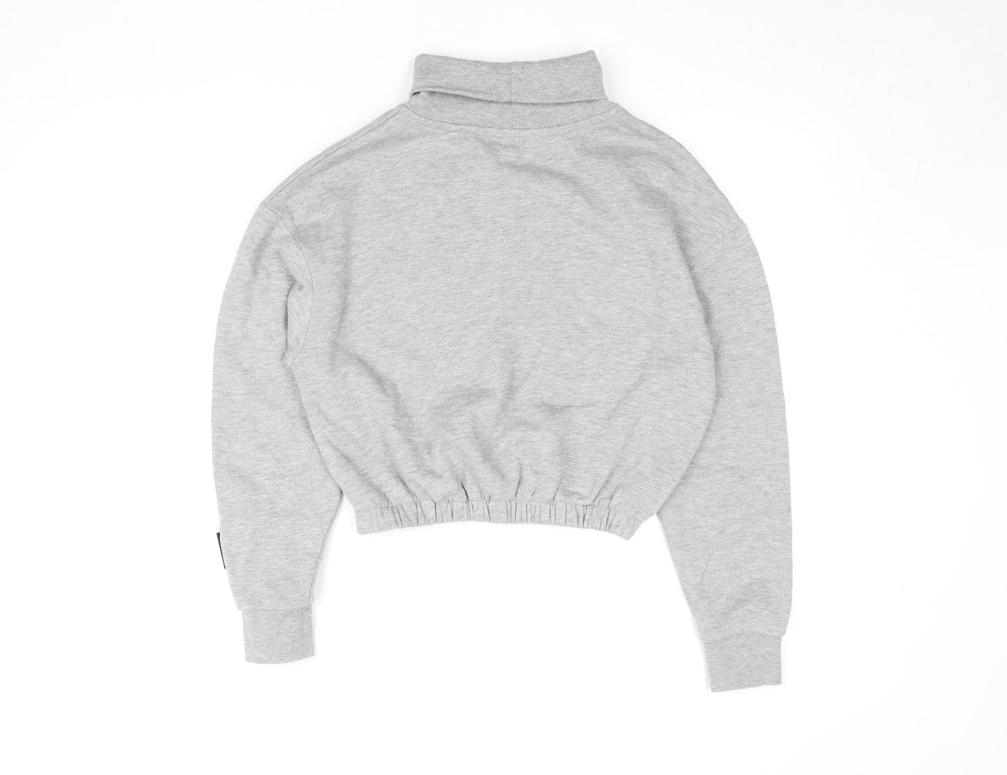 Jameson Carter Women Grey Size 6 Roll Neck Pullover Sweatshirt
