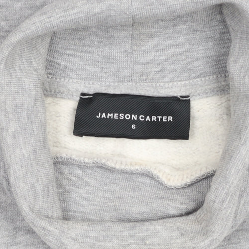 Jameson Carter Women Grey Size 6 Roll Neck Pullover Sweatshirt