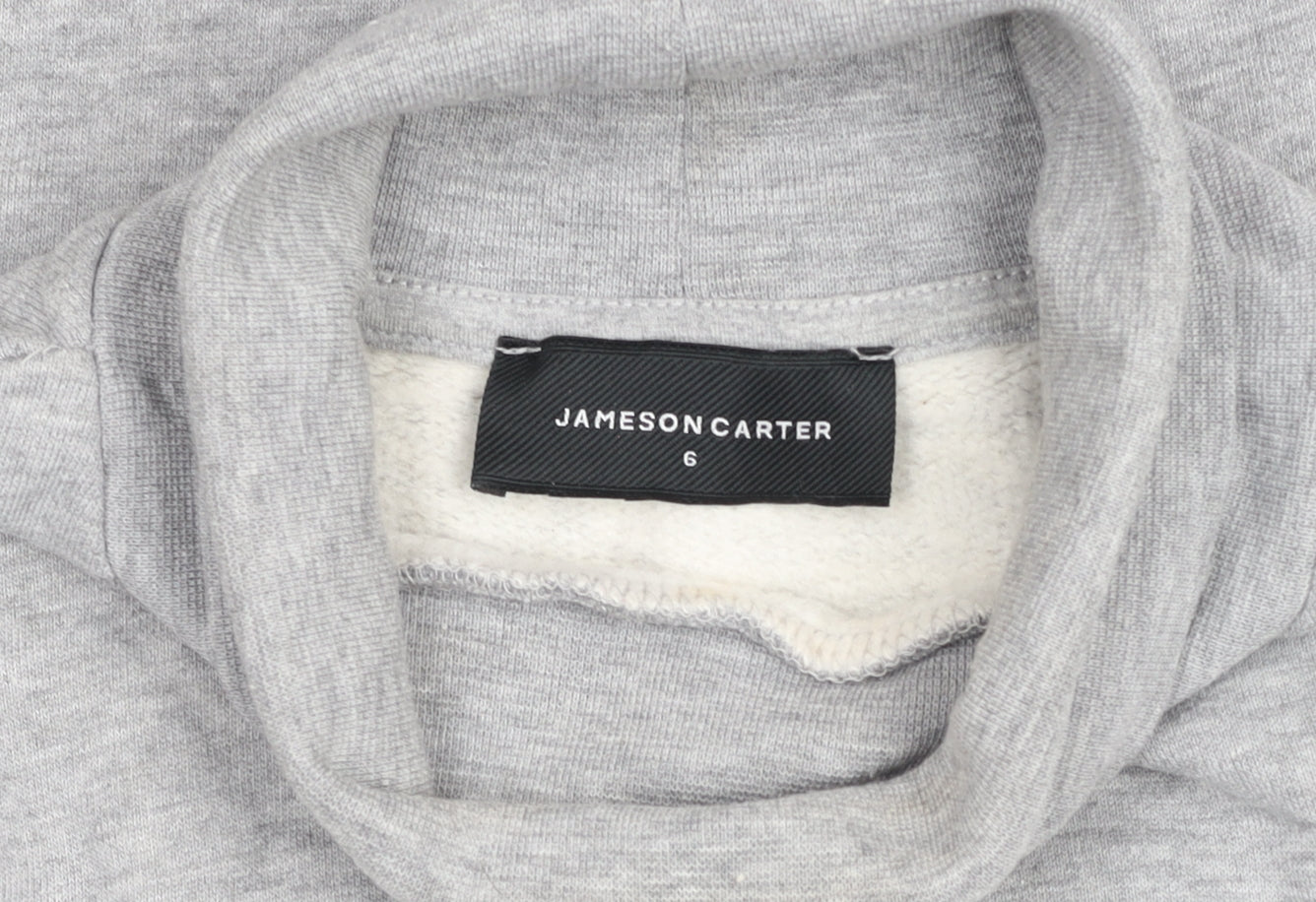 Jameson Carter Women Grey Size 6 Roll Neck Pullover Sweatshirt