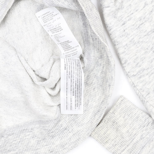 Hollister Women’s Grey XS Pullover Hoodie with Logo Print