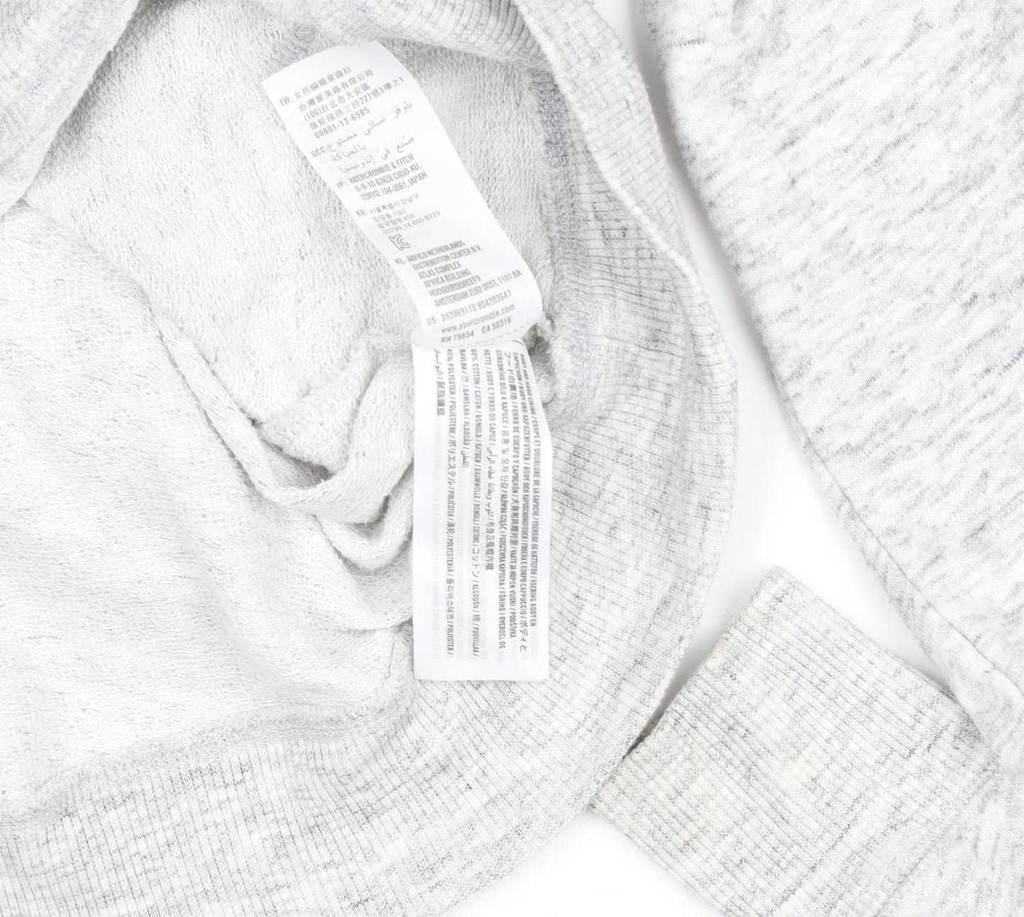 Hollister Women’s Grey XS Pullover Hoodie with Logo Print