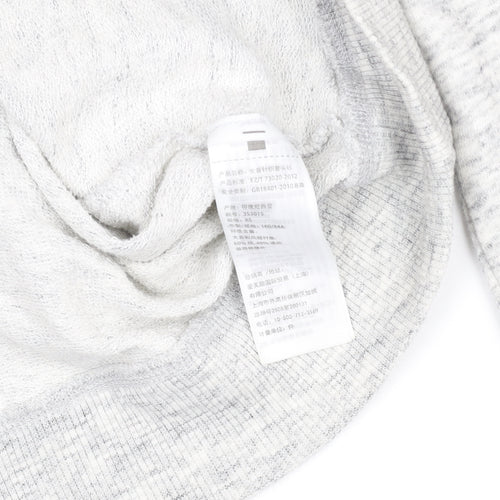 Hollister Women’s Grey XS Pullover Hoodie with Logo Print