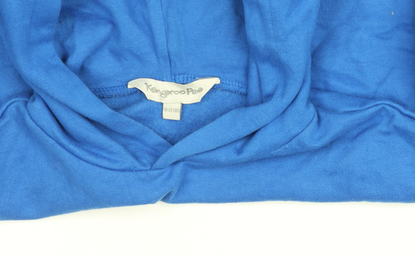 Kangaroo Poo Boys Blue & Black Colourblock Pullover Hoodie 11-12 Years