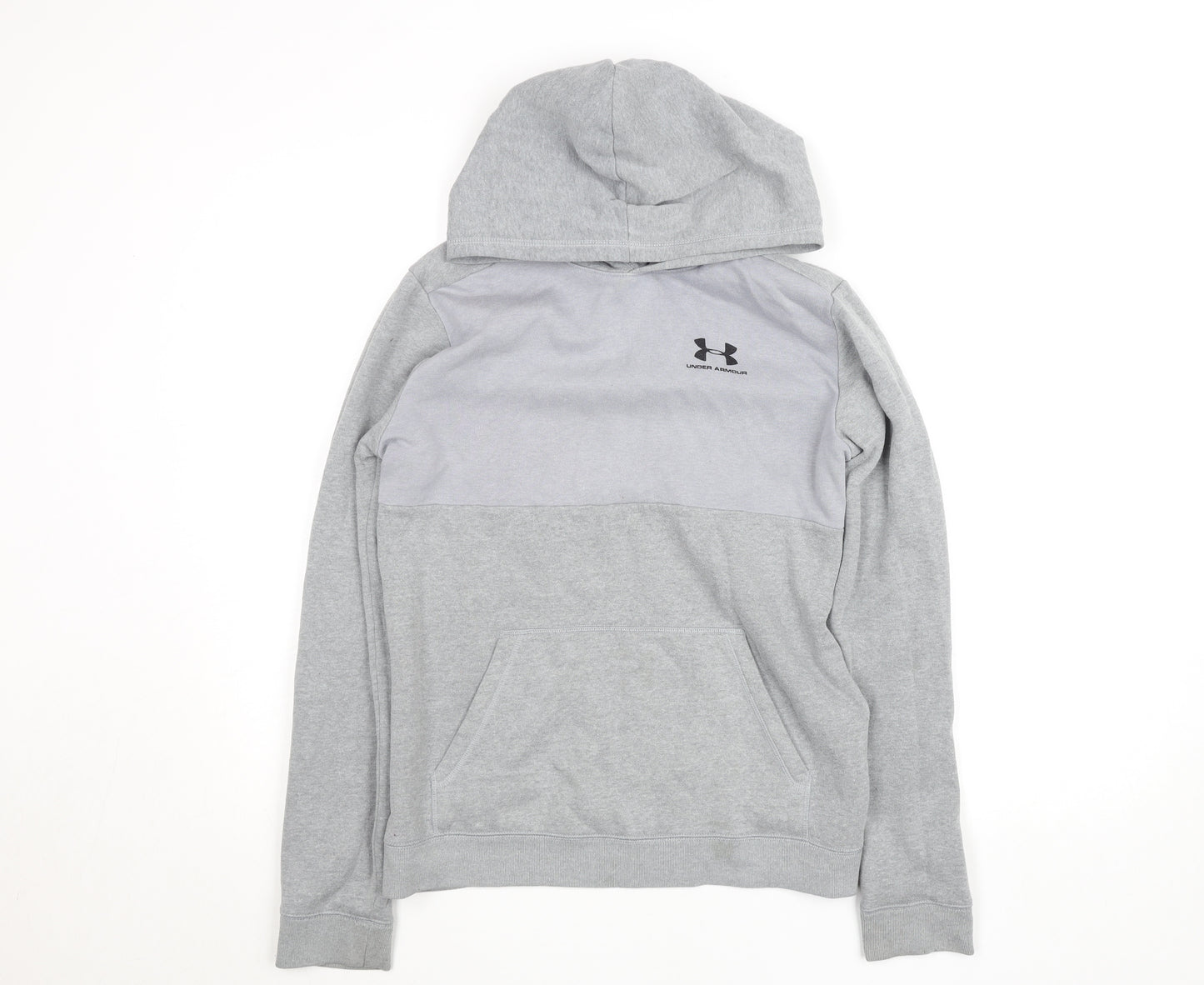 Under Armour Boys Grey XL Pullover Fleece Hoodie with Logo