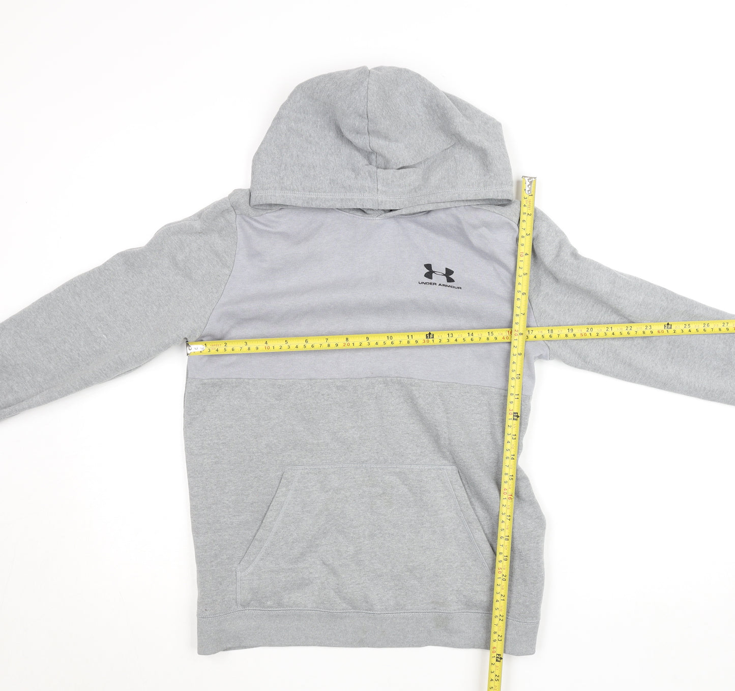Under Armour Boys Grey XL Pullover Fleece Hoodie with Logo