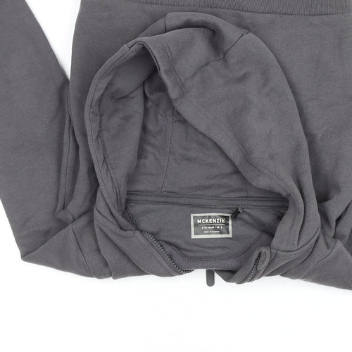 McKenzie Boys Grey Full Zip Hoodie 9-10 Years Hooded Fleece Sweatshirt