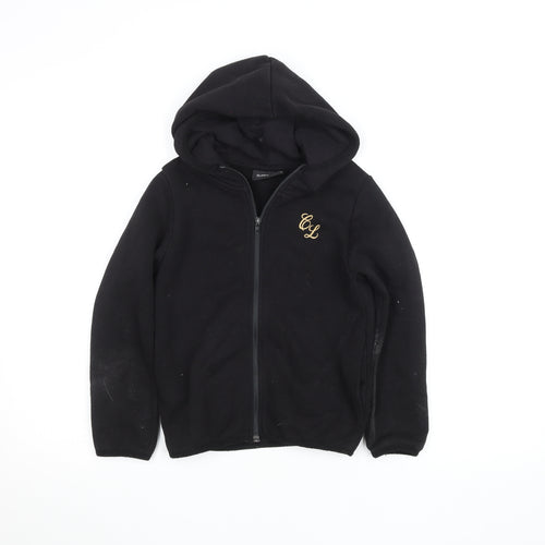 Closure London Boys Black Full Zip Hoodie 7-8 Years Fleece Lined