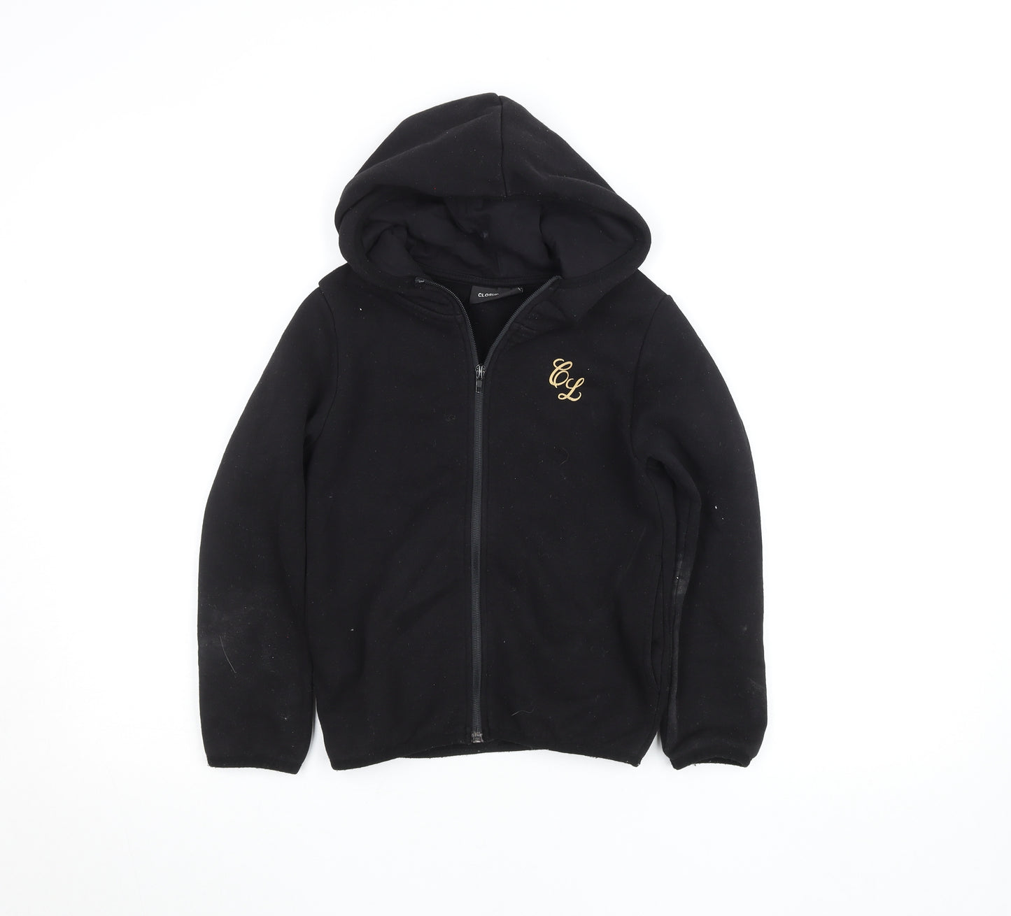 Closure London Boys Black Full Zip Hoodie 7-8 Years Fleece Lined