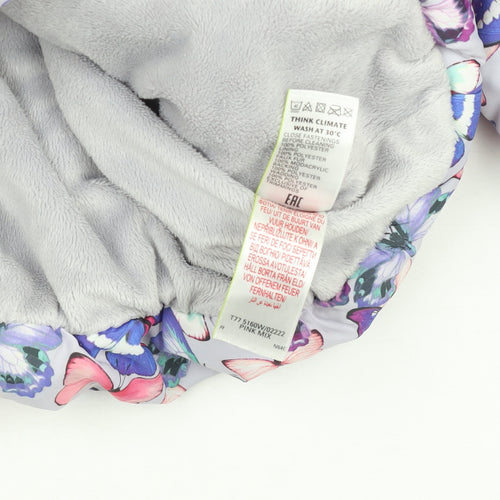 Marks and Spencer Girls Multicoloured Butterfly Puffer Jacket 2 Years