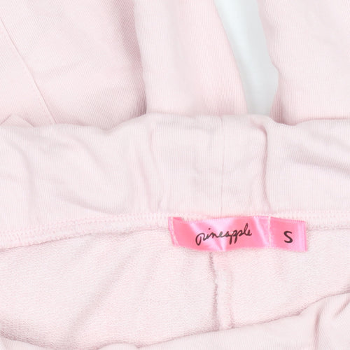 Pineapple Womens Pink Jogger Sweatpants S Regular Fit Cotton Blend
