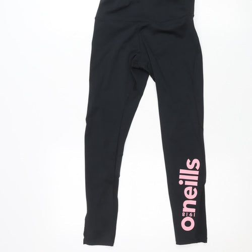 O’Neills Women’s Black Leggings Size 10 Compression Stretch Activewear