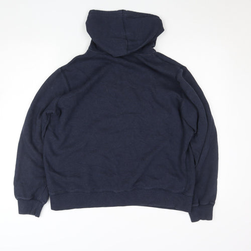 Nike Women's Navy Blue Pullover Hoodie Size L Fleece Lined