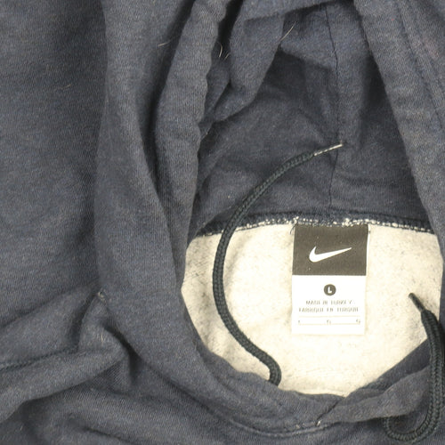 Nike Women's Navy Blue Pullover Hoodie Size L Fleece Lined
