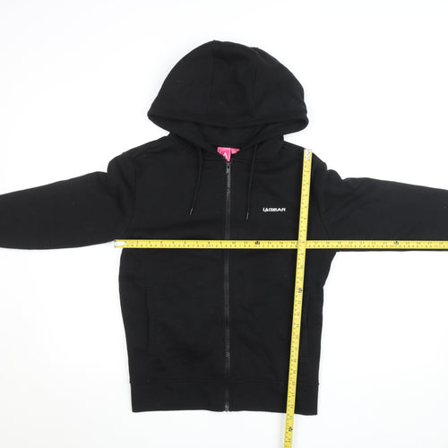 LA Gear Women Black Full Zip Hoodie Size 10 Cotton Blend