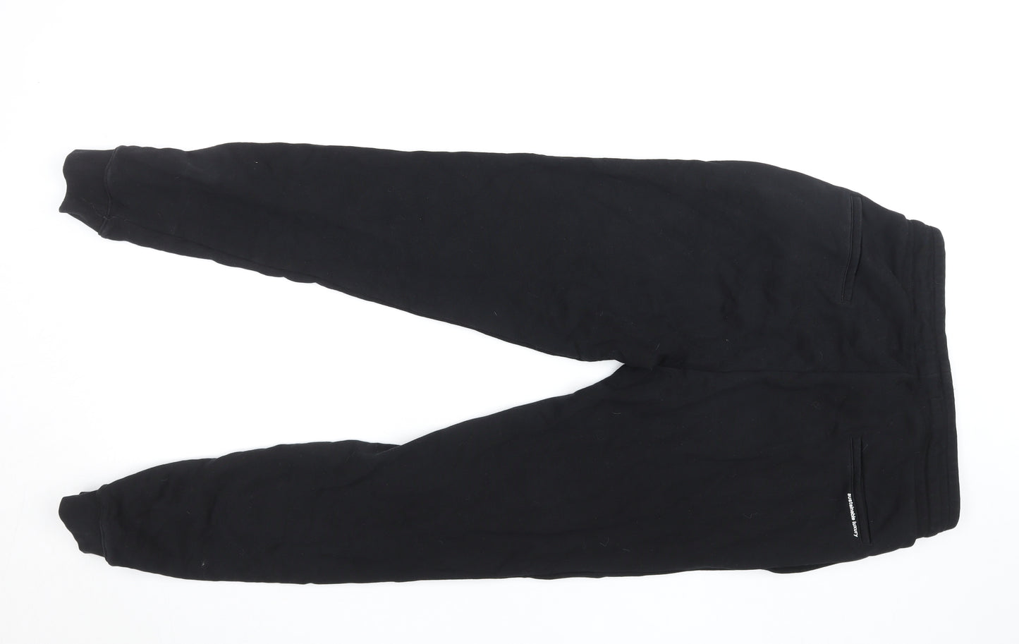 MANA Men's Black Regular Fit Jogger Trousers Size S