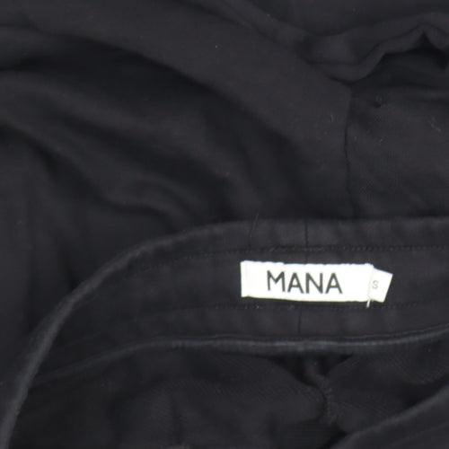 MANA Men's Black Regular Fit Jogger Trousers Size S