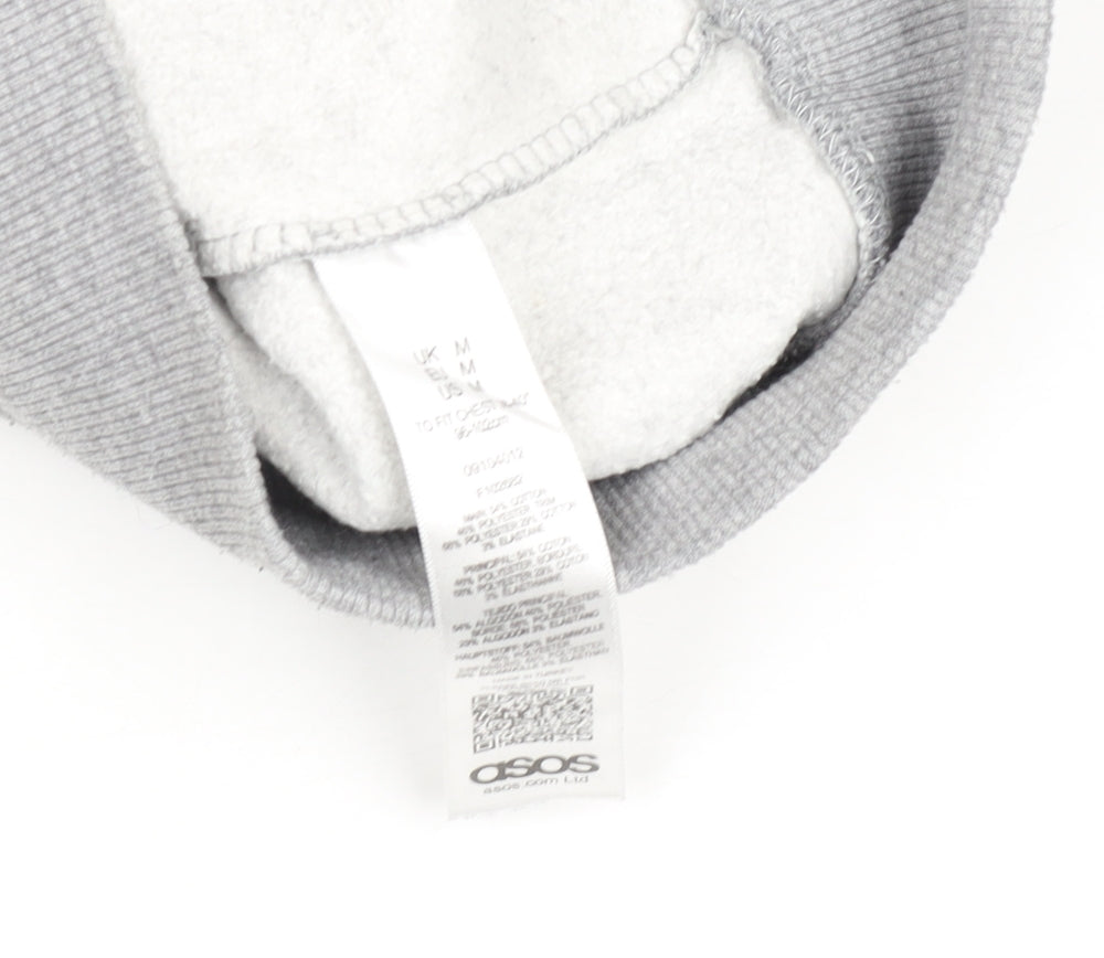 ASOS Women Grey M Crew Neck Pullover Sweatshirt
