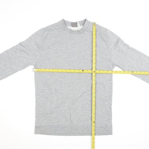 ASOS Women Grey Medium Crew Neck Pullover Sweatshirt