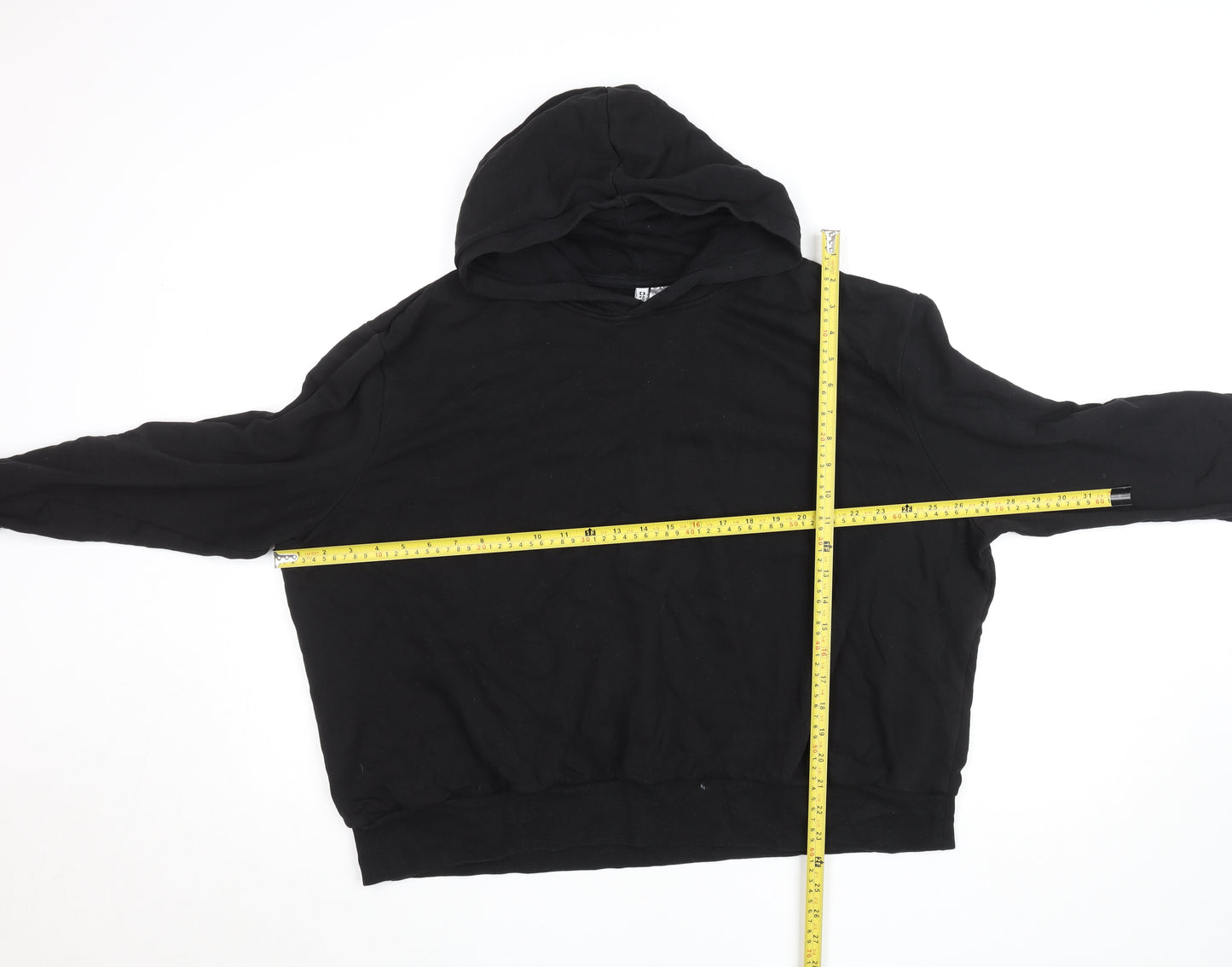 H&M Divided Men’s Black Pullover Hoodie Size M Regular Fit