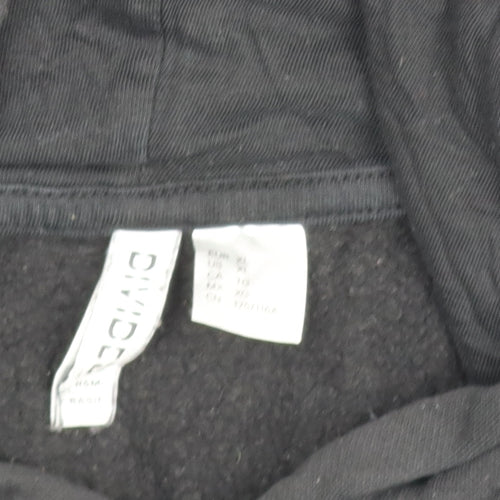 H&M Divided Men’s Black Pullover Hoodie Size M Regular Fit