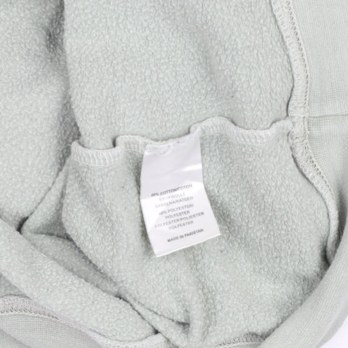 Hoxton Chic Men's Green Pullover Hoodie Size S Nature Graphic Fleece