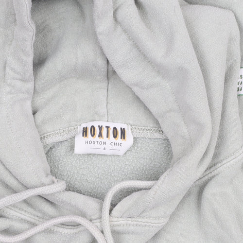 Hoxton Chic Men's Green Pullover Hoodie Size S Nature Graphic Fleece