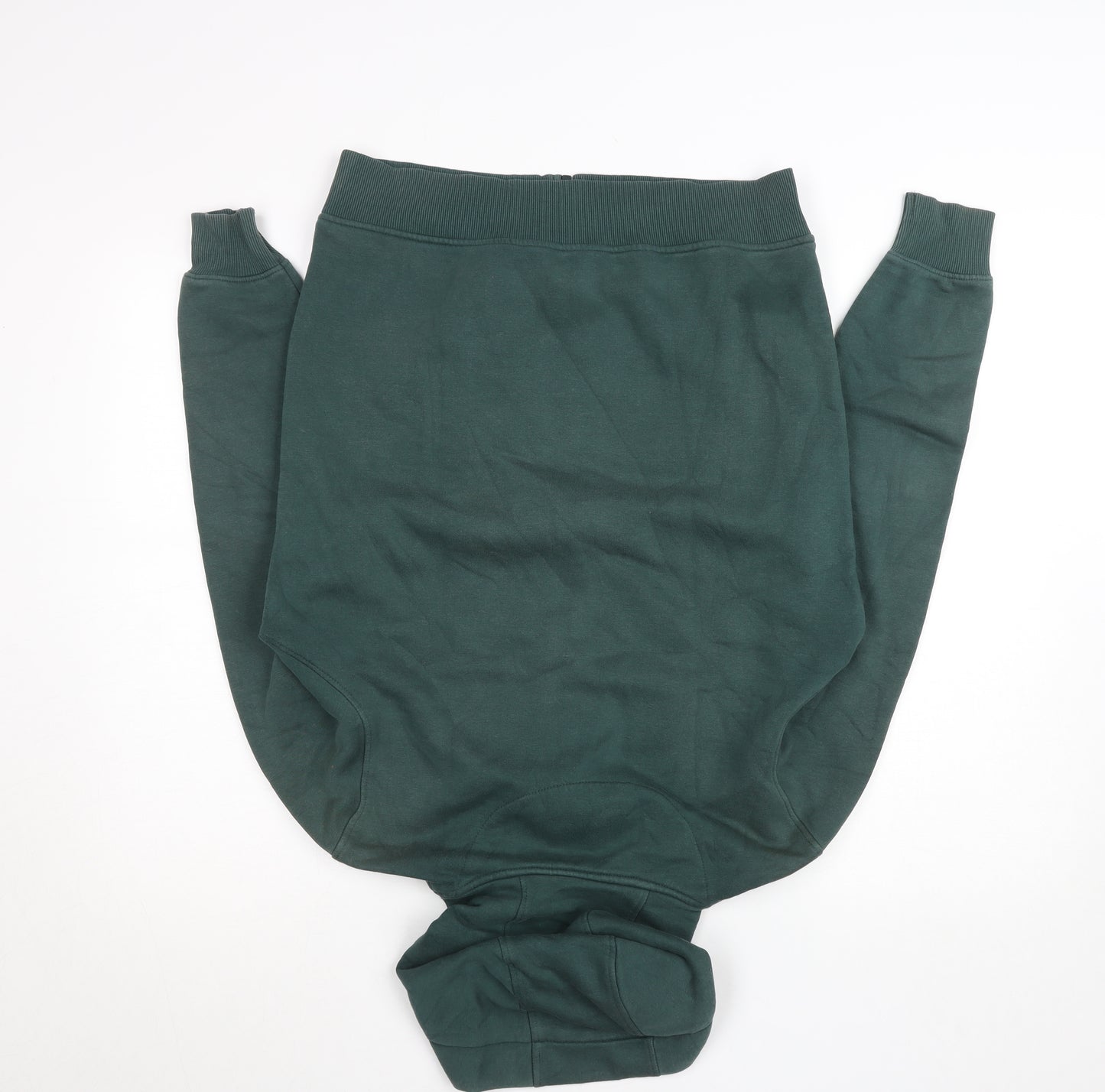 Spykar Mens Forest Green Full Zip Hoodie Size M Graphic Logo