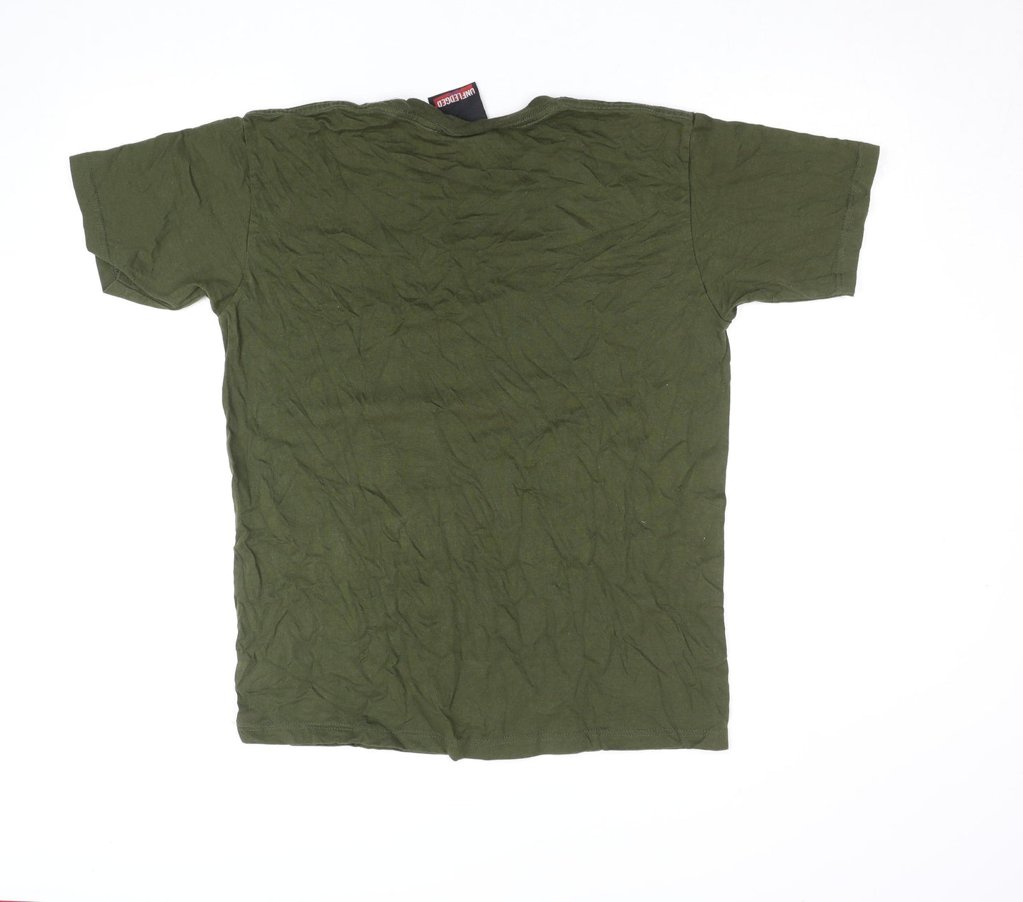 Unfledged Men's Green Music Graphic Crew Neck Short Sleeve T-Shirt Size L