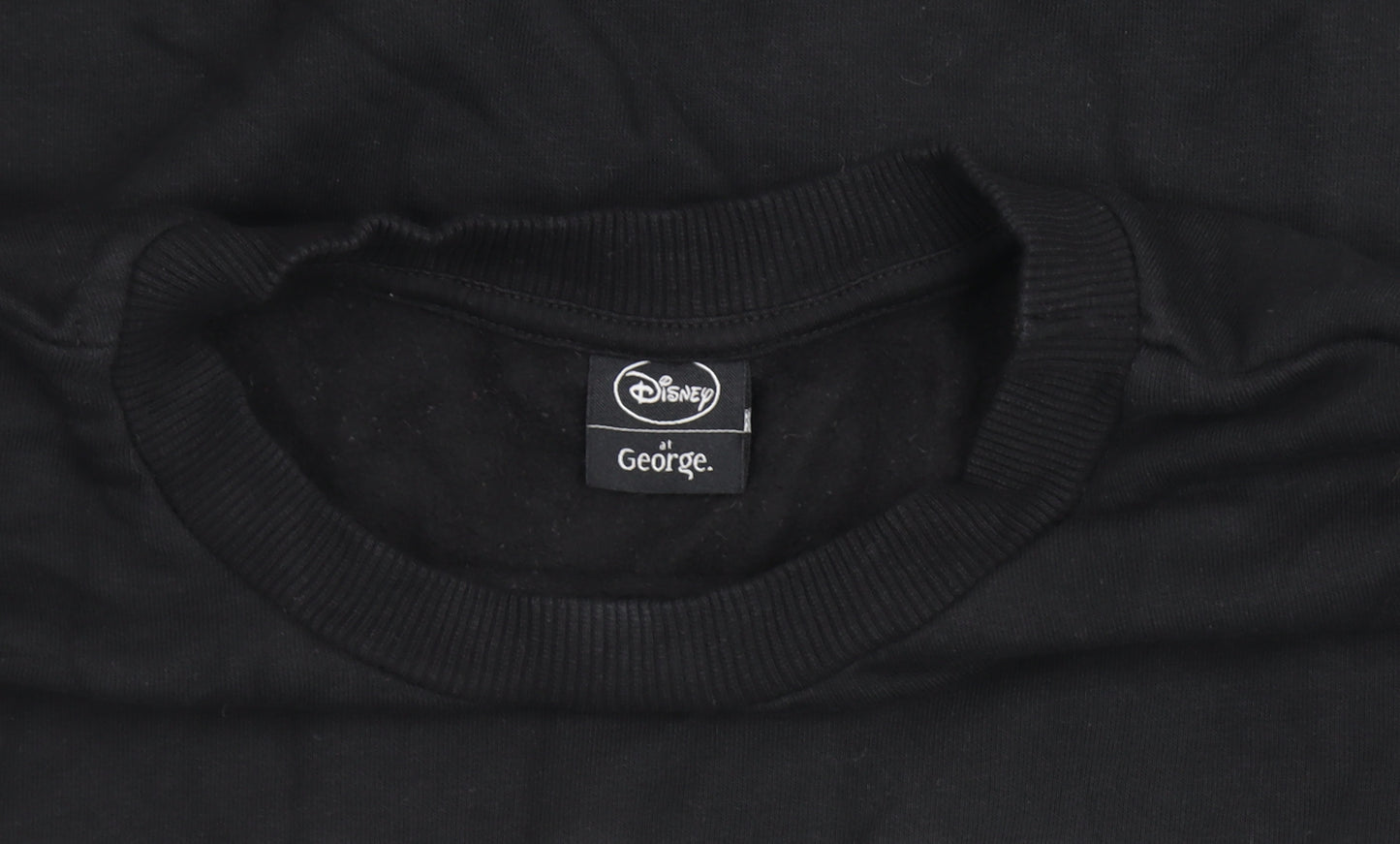 Disney at George Black Bambi Sweatshirt Women L Pullover Cotton Blend