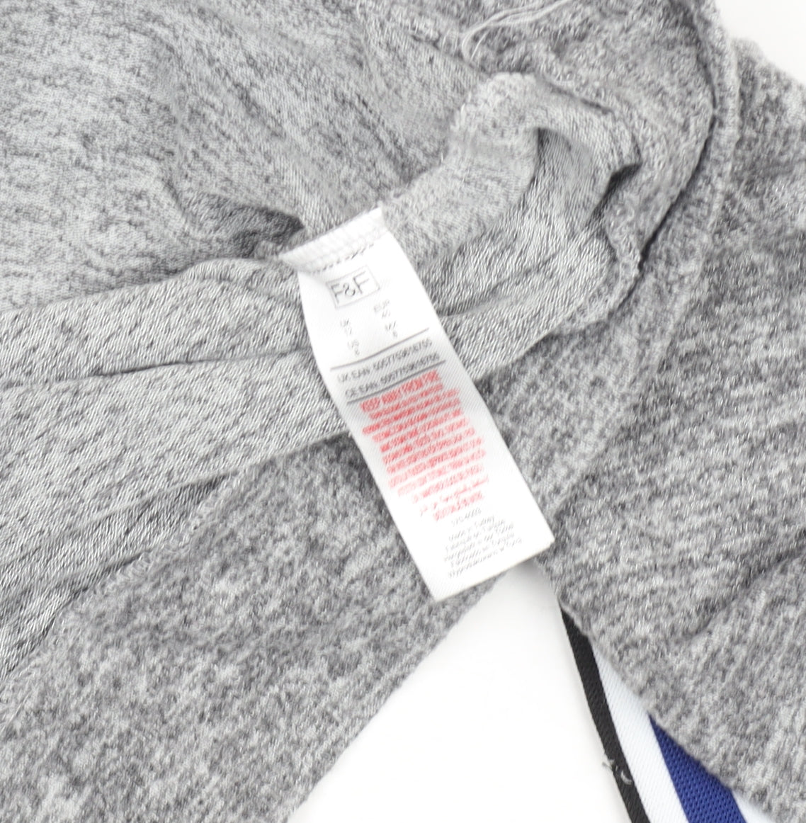 F&F Women Grey Hooded Pullover Sweatshirt UK 12 Drawstring Casual