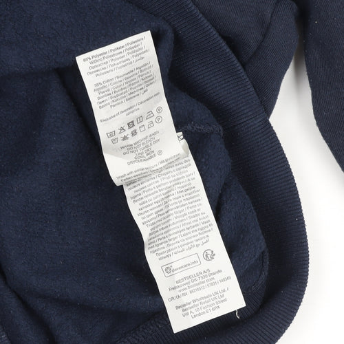 Jack & Jones Navy Originals Crew Neck Sweatshirt Men’s L Cotton Blend