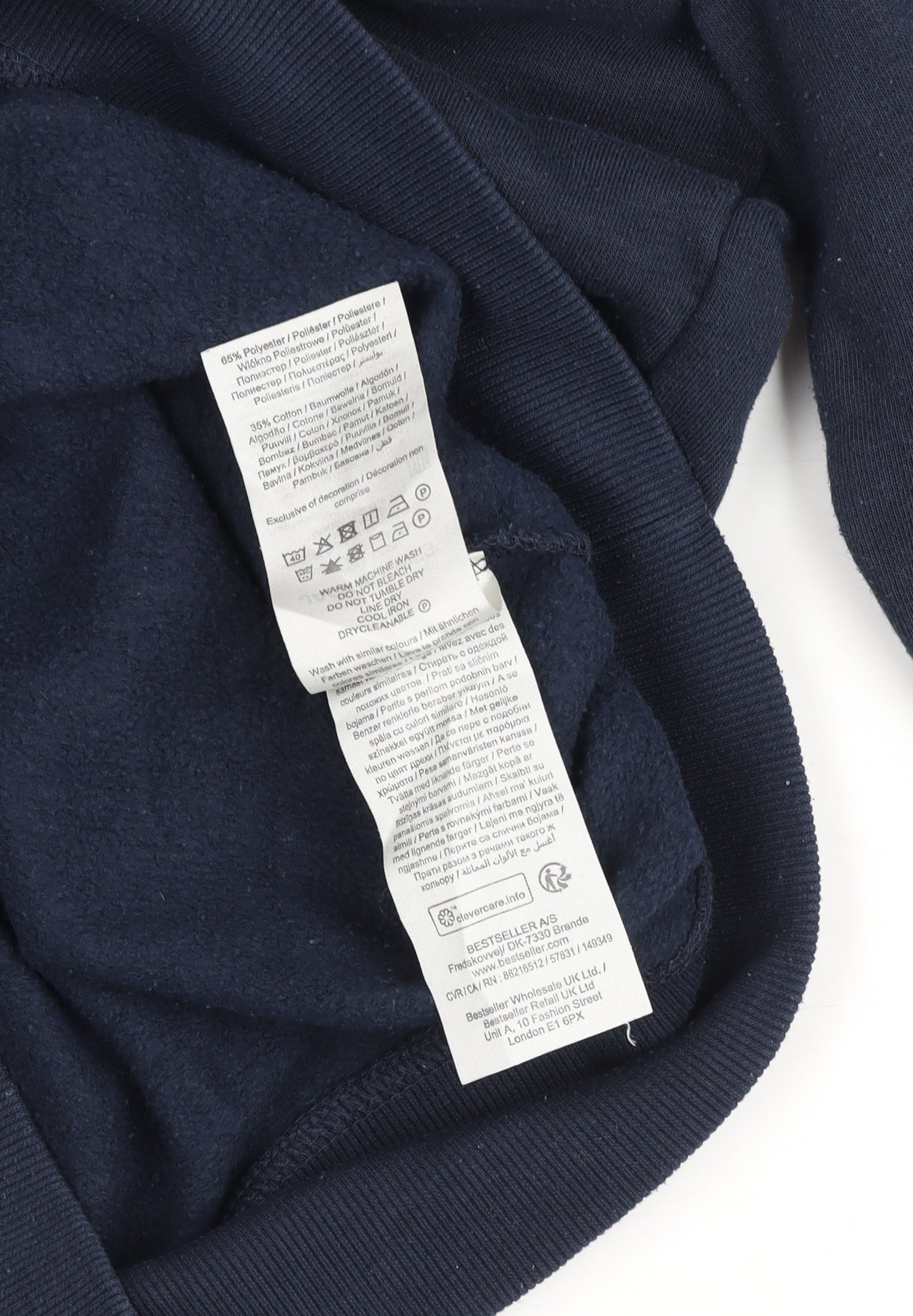 Jack & Jones Navy Originals Crew Neck Sweatshirt Men’s L Cotton Blend