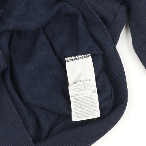 Jack & Jones Navy Originals Crew Neck Sweatshirt Men’s L Cotton Blend