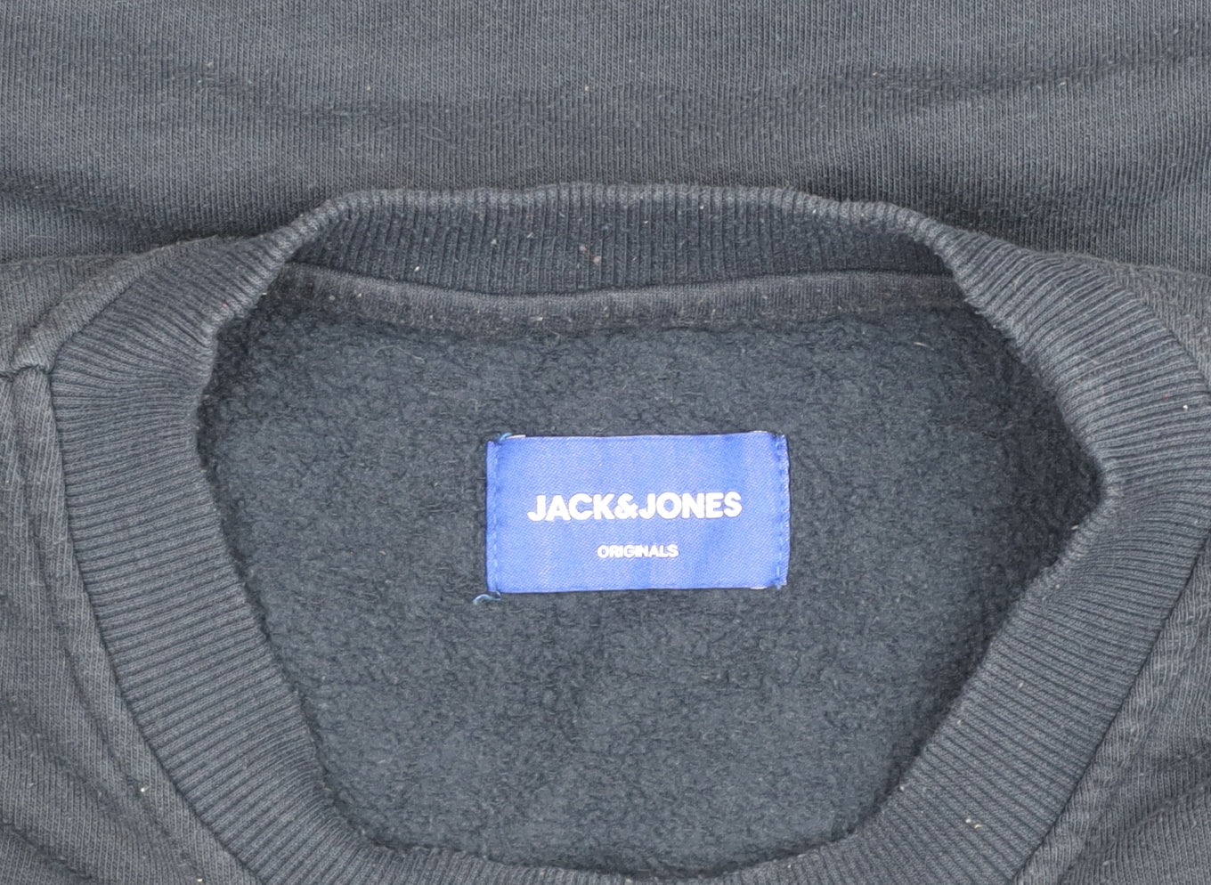 Jack & Jones Navy Originals Crew Neck Sweatshirt Men’s L Cotton Blend