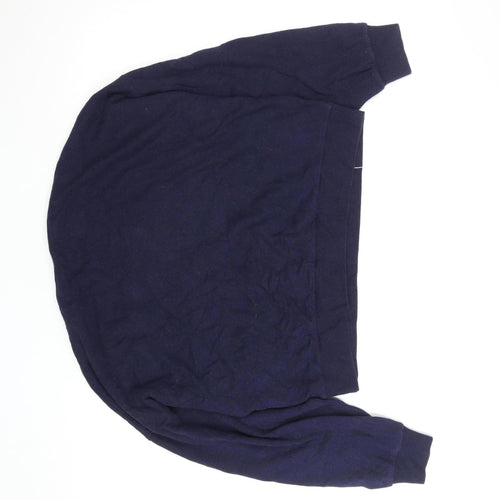 GAP Womens Navy Blue Pullover Sweatshirt Size S Crew Neck Classic Fit