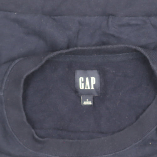 GAP Womens Navy Blue Pullover Sweatshirt Size S Crew Neck Classic Fit