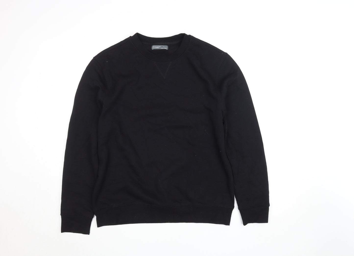 Primark Cares Women's Black L Pullover Sweatshirt Cotton Blend