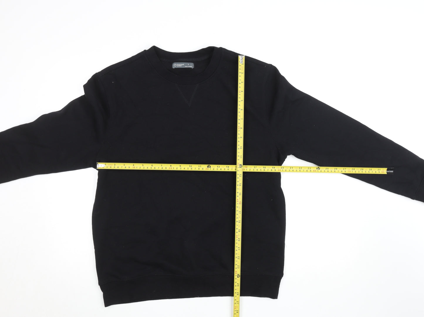 Primark Cares Women's Black L Pullover Sweatshirt Cotton Blend