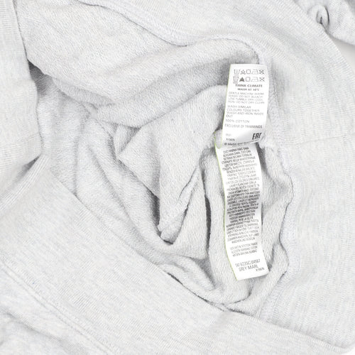 Marks and Spencer Peanuts Women Grey Marl Size 10 Crew Neck Sweatshirt