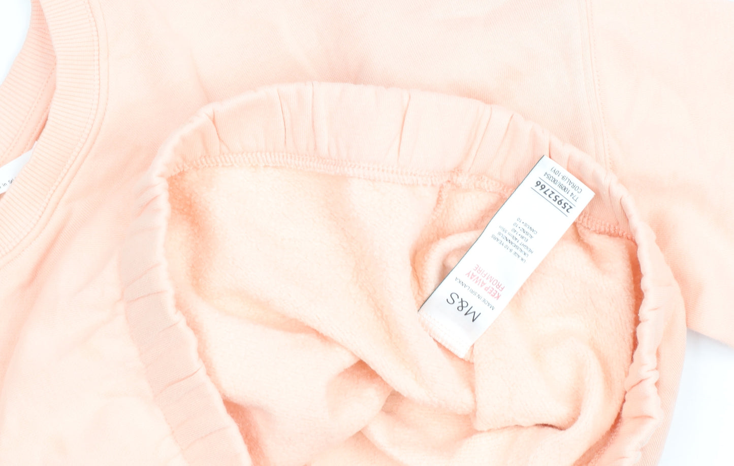 Marks and Spencer Girls Pink Graphic Pullover Sweatshirt 9-10 Years
