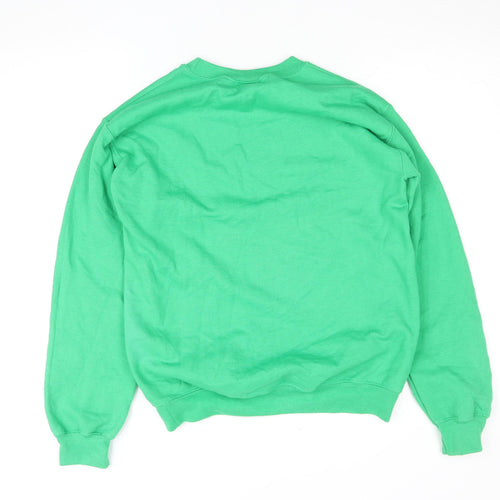 Gildan Women’s Green Christmas Crew Neck Pullover Jumper Size S
