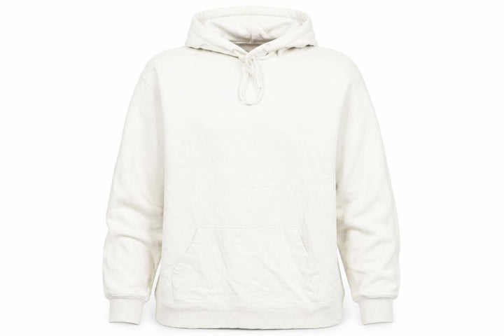 Uniqlo Women Beige Pullover Hoodie M Cotton Casual Sweatshirt
