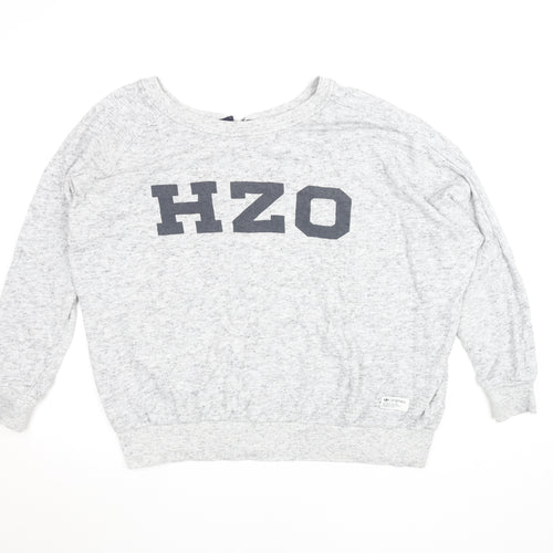 Adidas Originals Womens Grey Size 14 Cotton Blend Pullover Sweatshirt